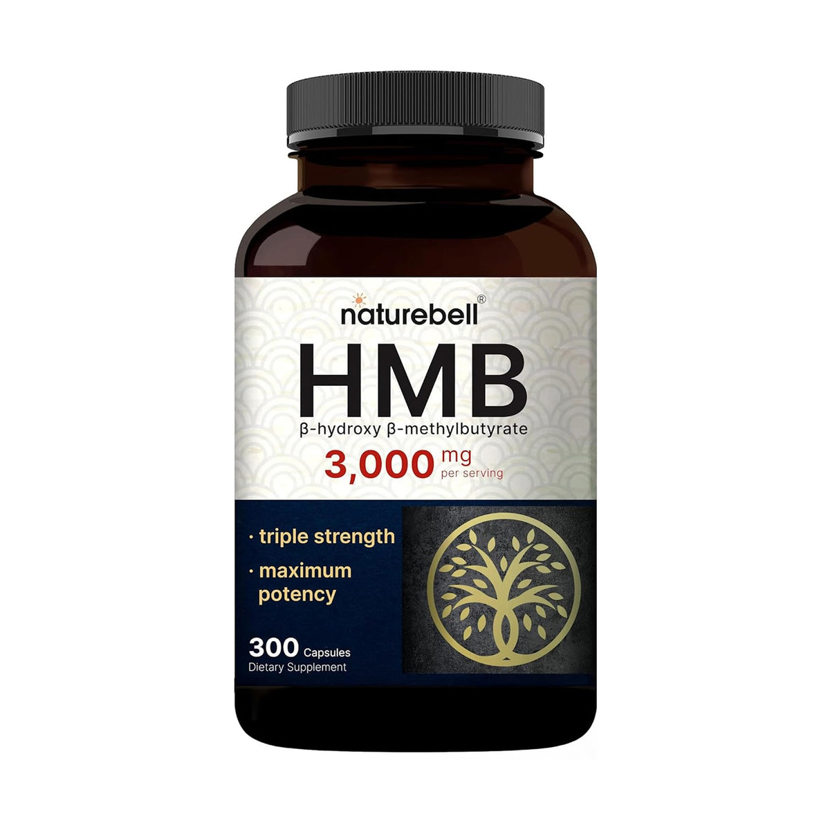 NatureBell HMB Capsules 3000mg front view