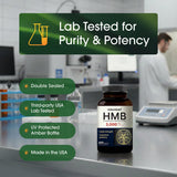 NatureBell HMB Capsules 3000mg on a wooden table