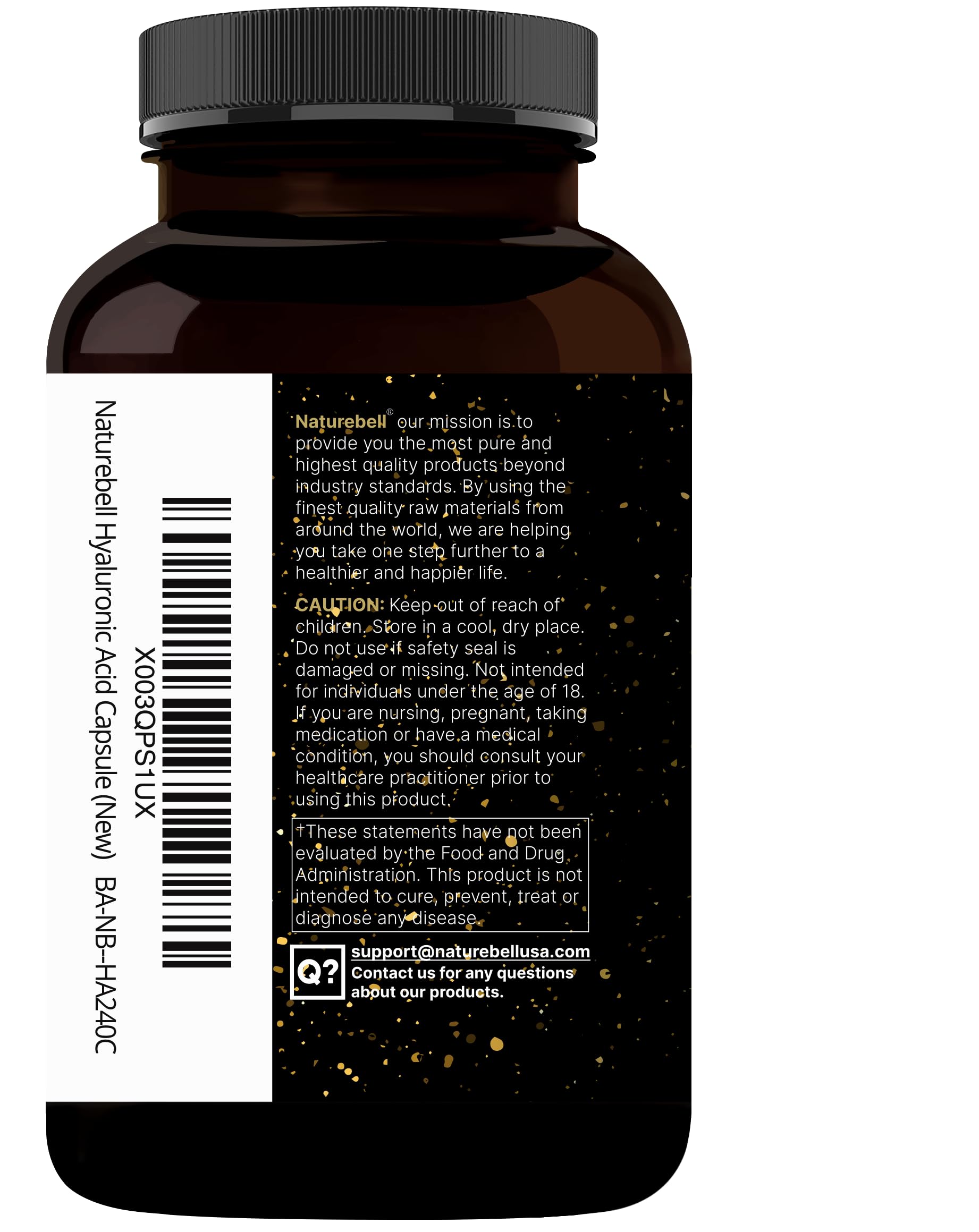 NatureBell Hyaluronic Acid Capsules packaging with product details