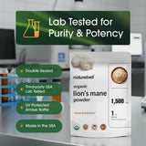 NatureBell Lion’s Mane Mushroom Powder ingredient list