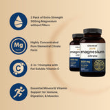 NatureBell Magnesium Citrate 240 capsules bottle with label
