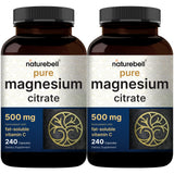 NatureBell Magnesium Citrate 240 capsules front view