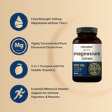 NatureBell Magnesium Citrate bottle side view