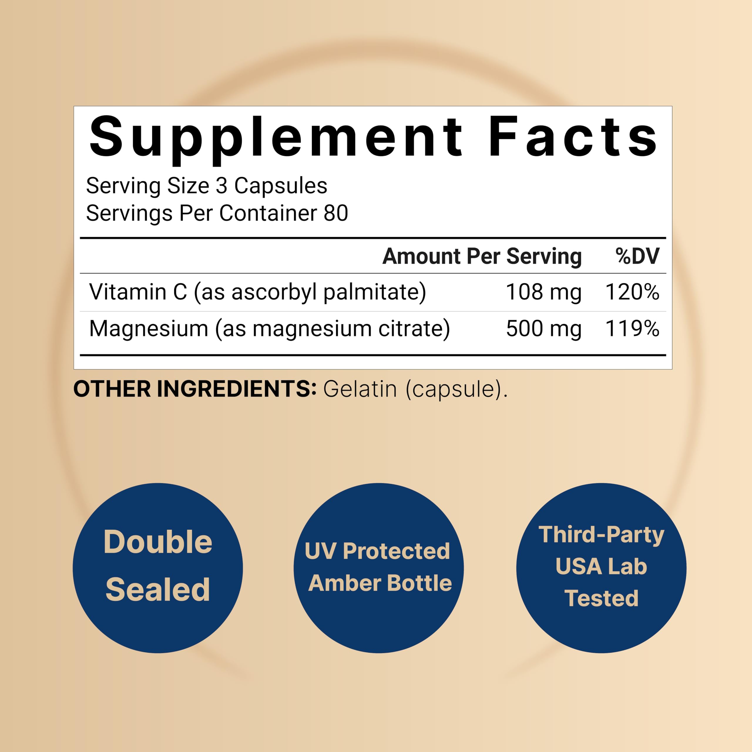 NatureBell Magnesium Citrate capsules close-up
