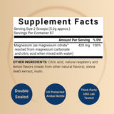 NatureBell Magnesium Citrate Powder 420mg serving size