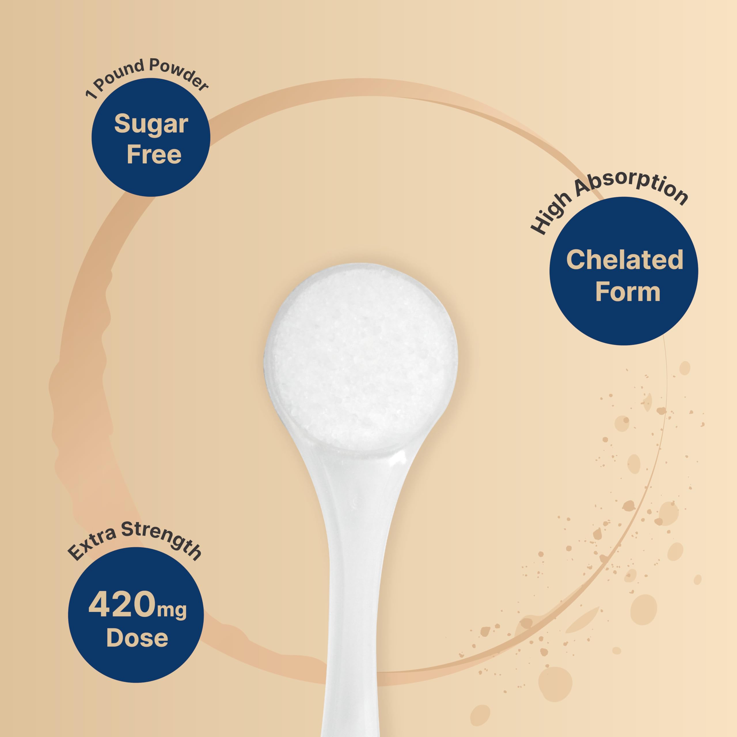 NatureBell Magnesium Citrate Powder mixed in water