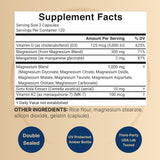 NatureBell Magnesium Complex 240 capsules bottle side view
