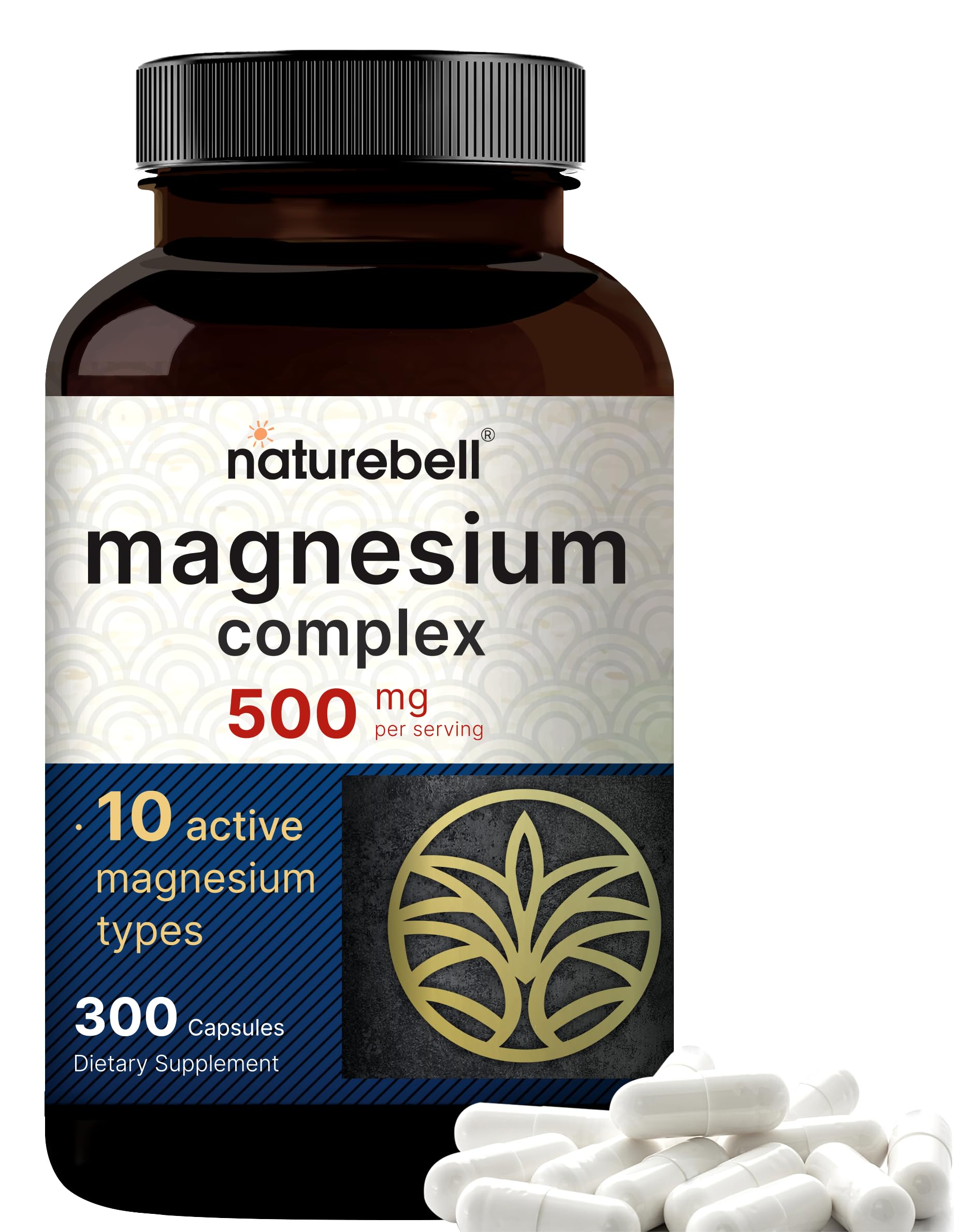 NatureBell Magnesium Complex 300 capsules front view