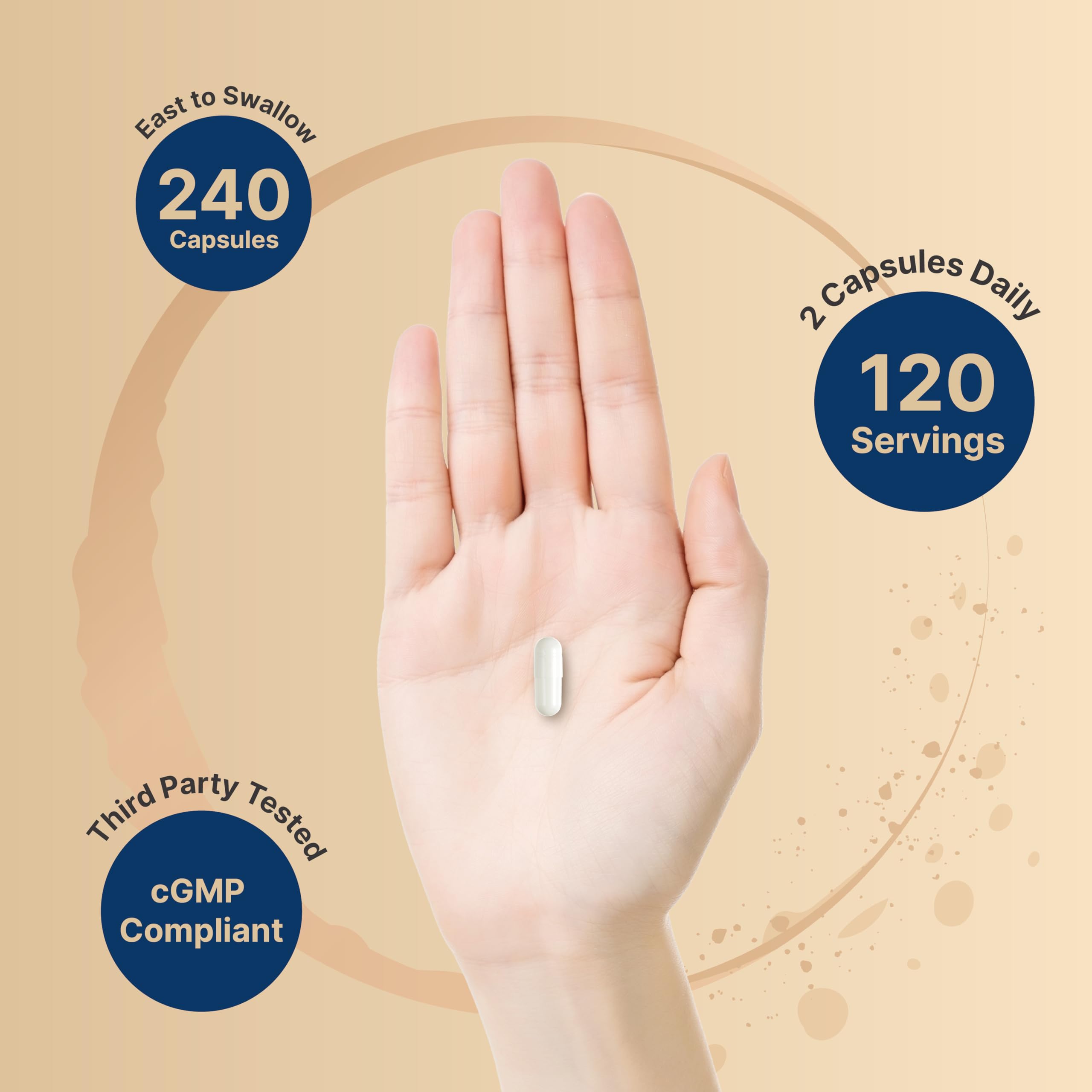 NatureBell Magnesium Complex capsules on a wooden table