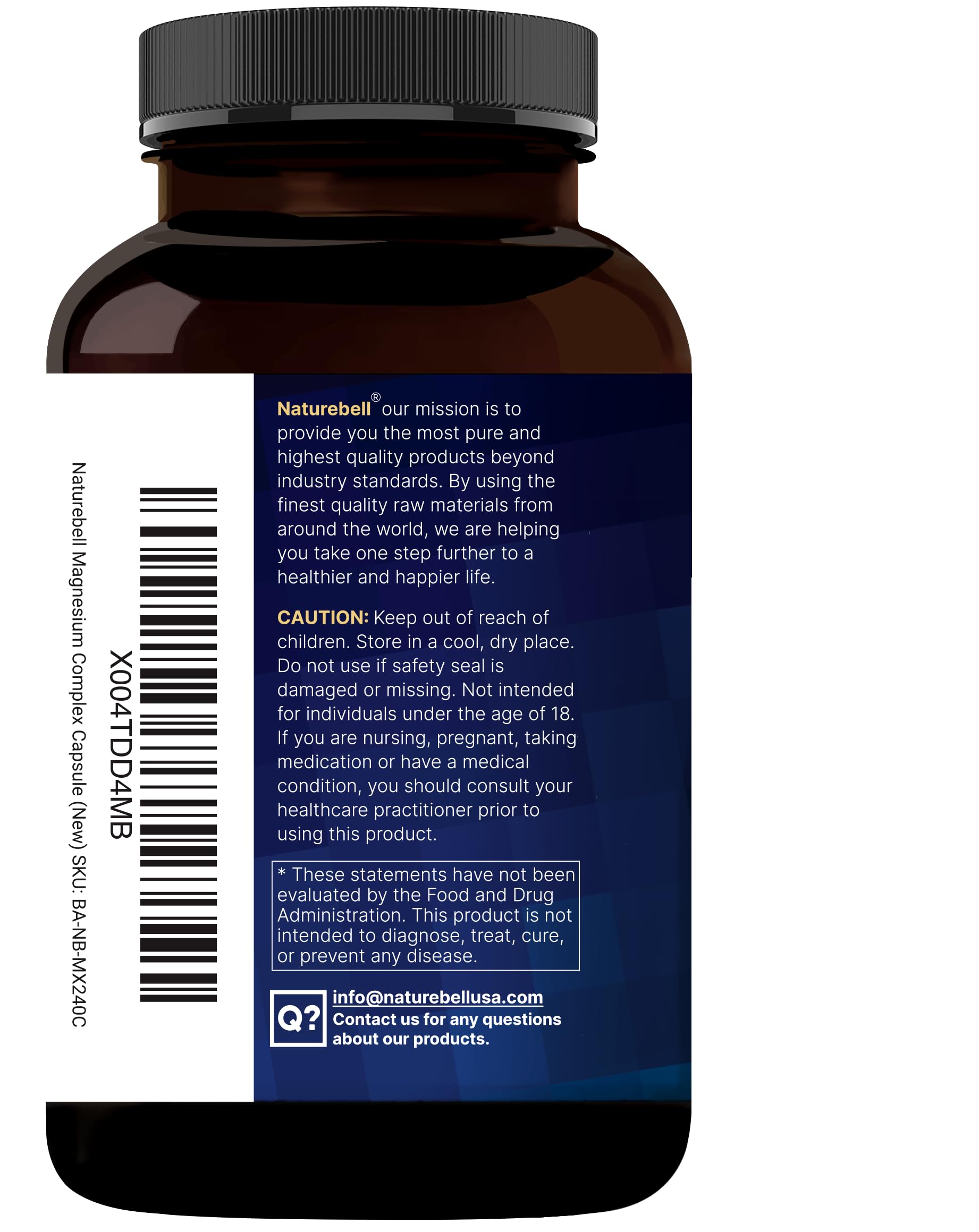 NatureBell Magnesium Complex packaging with natural elements