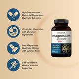 NatureBell Magnesium Glycinate 300 Capsules with label details