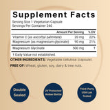 NatureBell Magnesium Glycinate 500mg capsule close-up