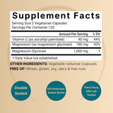 NatureBell Magnesium Glycinate bottle side view