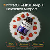 NatureBell Melatonin 20mg lozenge bottle side view
