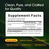 NatureBell Methyl Folate 15mg supplement bottle with label