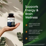 NatureBell Methyl Folate 15mg supplement capsules on a table