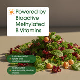 NatureBell Methylated Vitamin B Complex capsules in a clear bowl