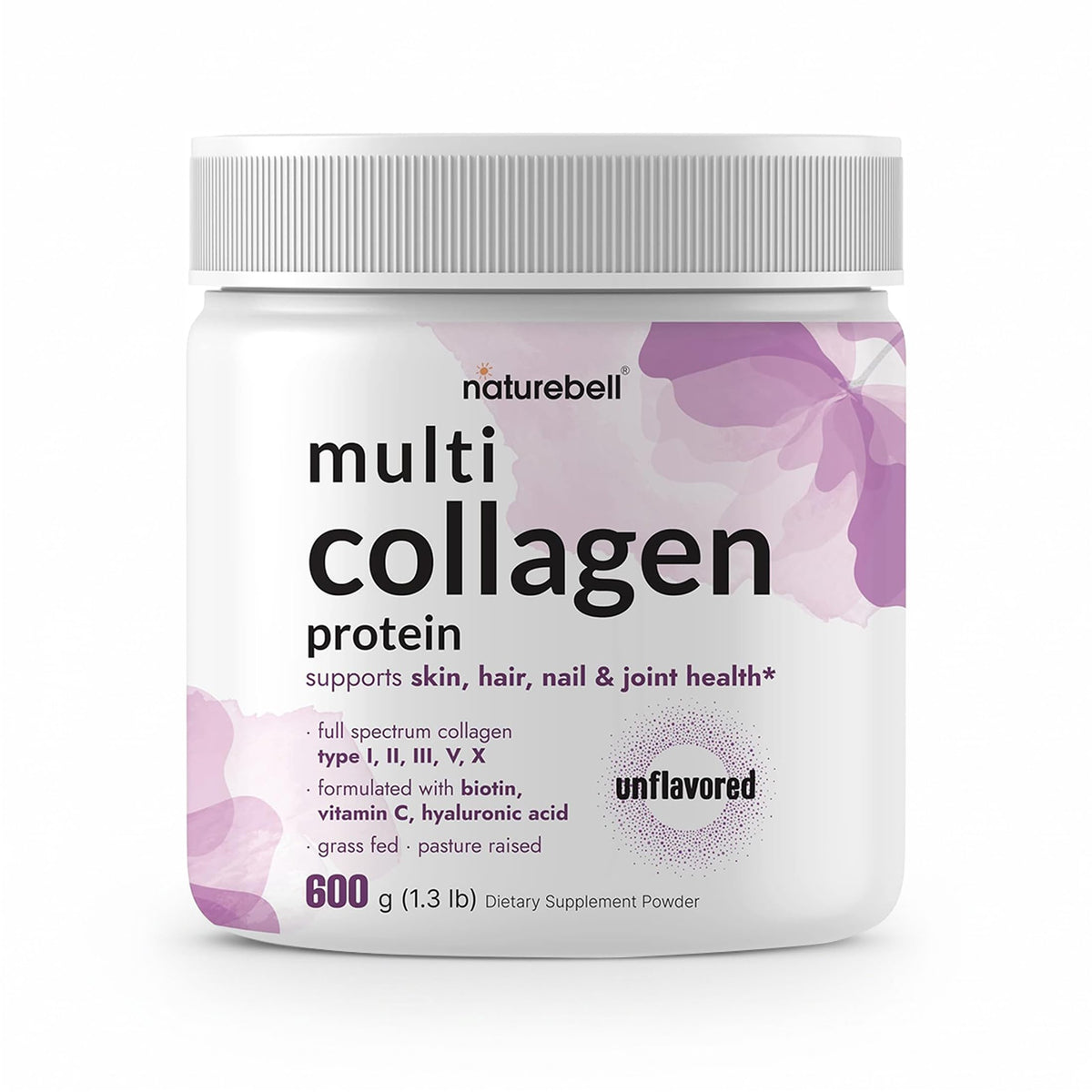 NatureBell Multi Collagen Protein Powder front view with packaging