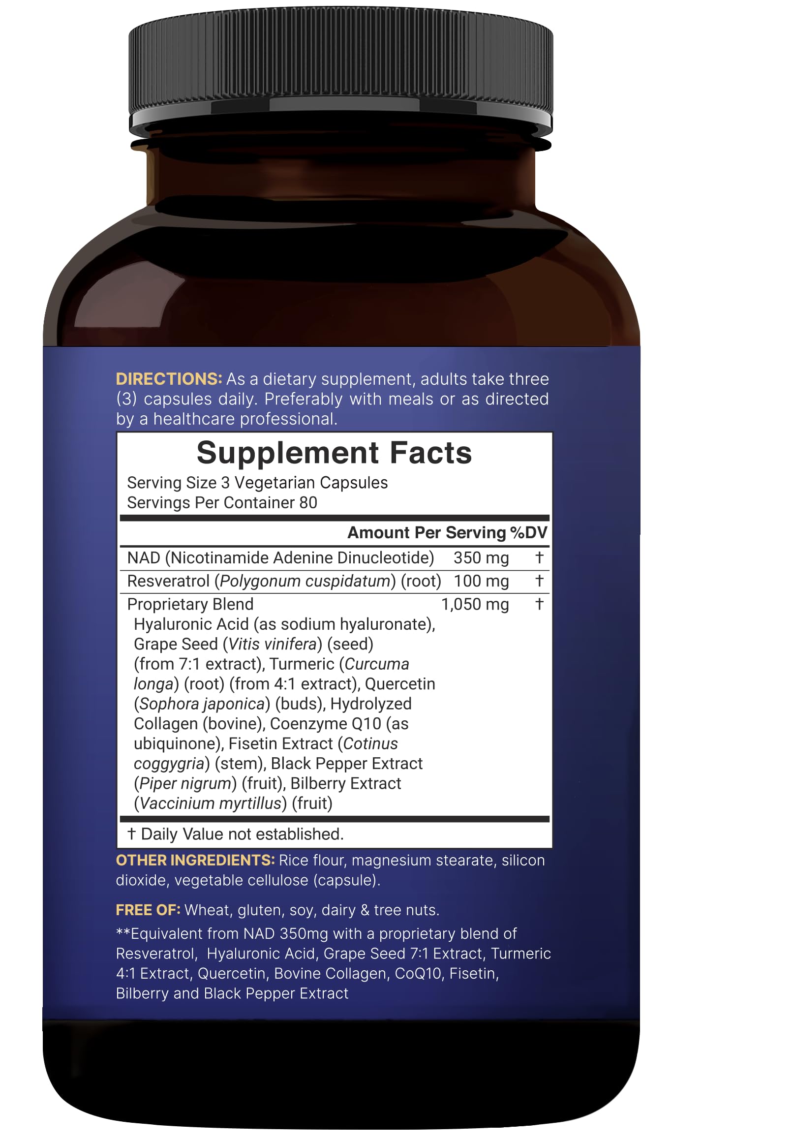 NatureBell NAD+ Complex Resveratrol Capsules in a lifestyle setting