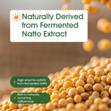 NatureBell Nattokinase 400mg capsules opened bottle