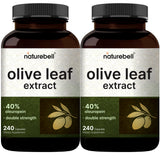 NatureBell Olive Leaf Extract 2 pack front view with capsules