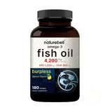 NatureBell Omega-3 Fish Oil Softgels 4200mg front view