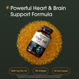 NatureBell Omega-3 Fish Oil Softgels 4200mg side view