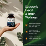 NatureBell Omega-3 Fish Oil Softgels 4200mg softgel close-up