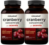 NatureBell Organic Cranberry Extract & Acerola Cherry 2-Pack front view