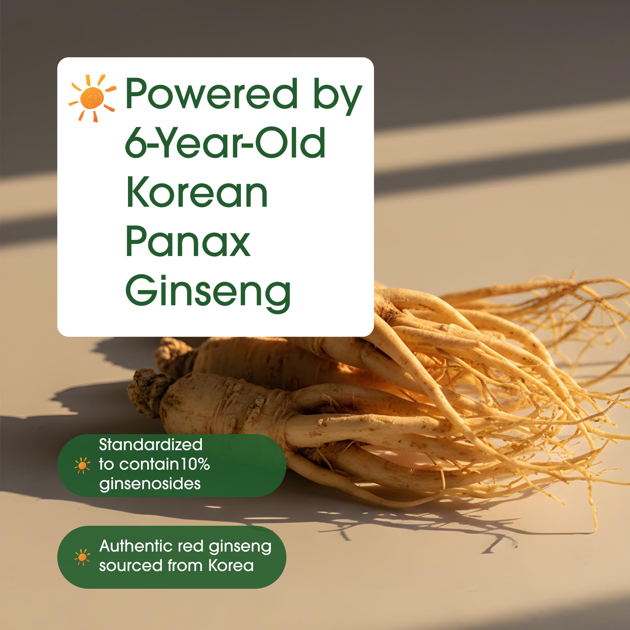 NatureBell Panax Korean Red Ginseng ingredients list on packaging