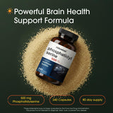 NatureBell Phosphatidylserine 500mg sunflower lecithin capsules side view