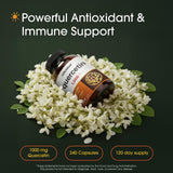 NatureBell Quercetin 1000mg 240 capsules side view