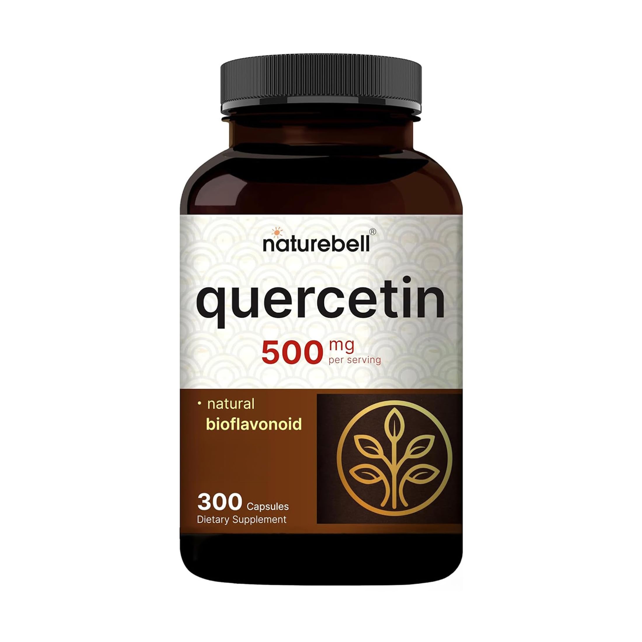 NatureBell Quercetin 500mg capsules front view