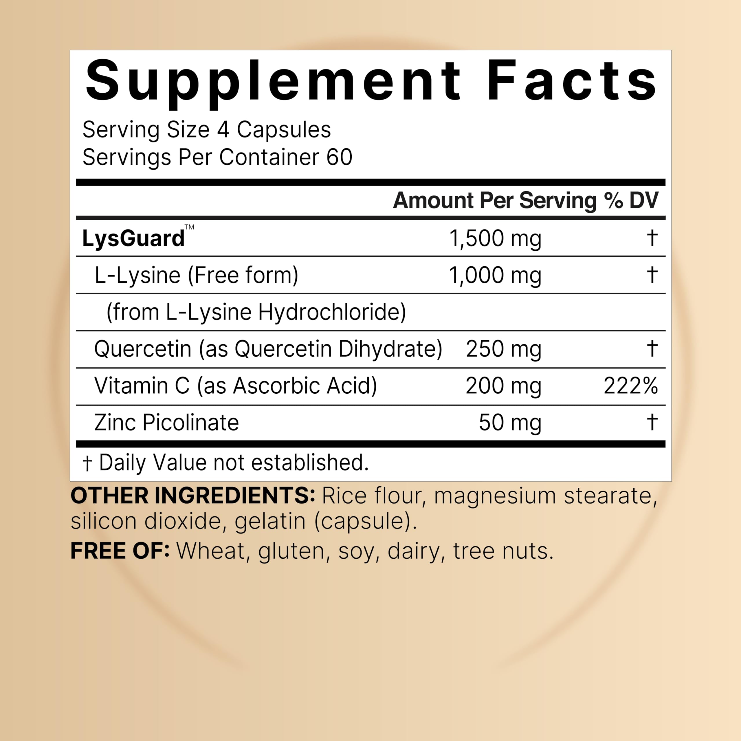 NatureBell Quercetin Supplement side view with ingredients