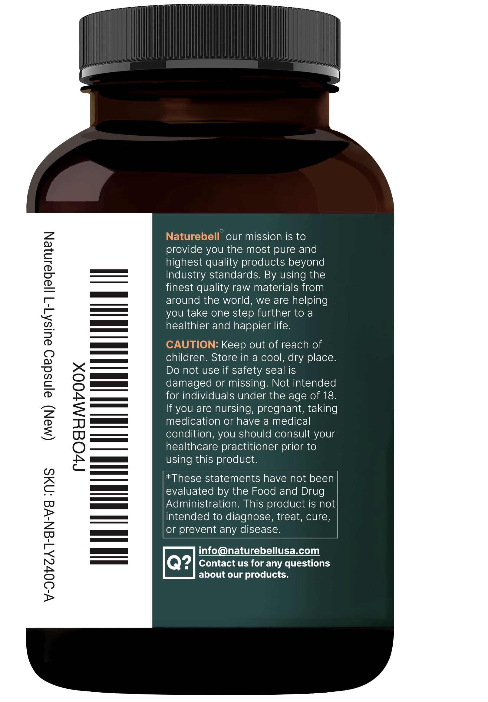 NatureBell Quercetin Supplement with a measuring spoon