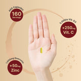 NatureBell Quercetin Zinc Vanta bottle top view