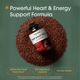 NatureBell Red Yeast Rice 600mg with CoQ10 capsule bottle side view