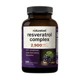 NatureBell Resveratrol Complex 500mg supplement front view