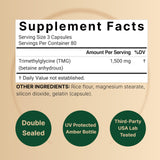 NatureBell TMG Capsules 1500mg side view with label