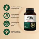 NatureBell TMG Capsules 240 count bottle back view