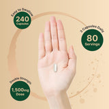 NatureBell TMG Capsules opened with capsules visible