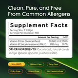 NatureBell Vitamin D3 & K2 Softgels 50,000 IU bottle with label