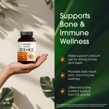NatureBell Vitamin D3 K2 Softgels 5000 IU softgel close-up