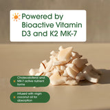 NatureBell Vitamin D3 K2 Softgels 5000 IU with coconut oil