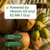 NatureBell Vitamin D3 + K2 Softgels nutritional information