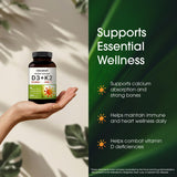 NatureBell Vitamin D3 + K2 Softgels showing softgel