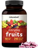 NatureBell Whole Food Fruit and Vegetable Supplement capsule close-up