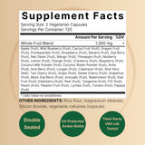NatureBell Whole Food Fruit and Vegetable Supplement ingredients list