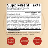 NatureBell Whole Food Fruit and Vegetable Supplement side view
