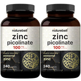 NatureBell Zinc Picolinate 100mg 240 capsules front view